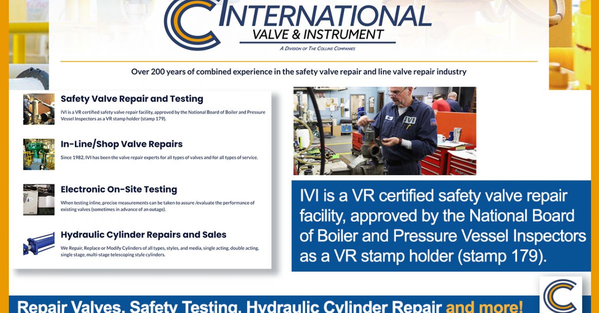 certified safety valve repair supplier